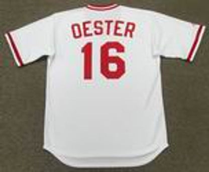 Ron Oester Cincinnati Reds 1982 Cooperstown Throwback Baseball Stitched Jersey | CTJS0537