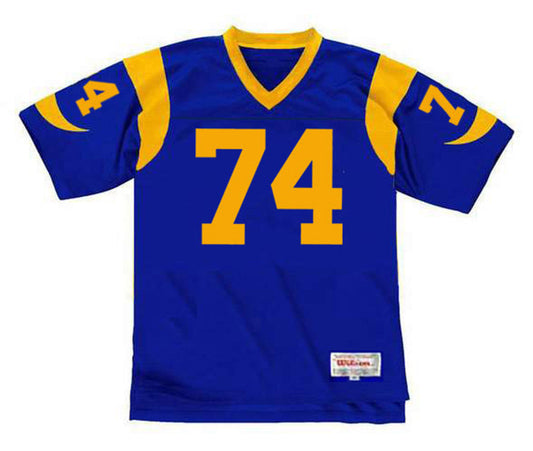 Los Angeles Rams Merlin Olsen NFL jersey front view