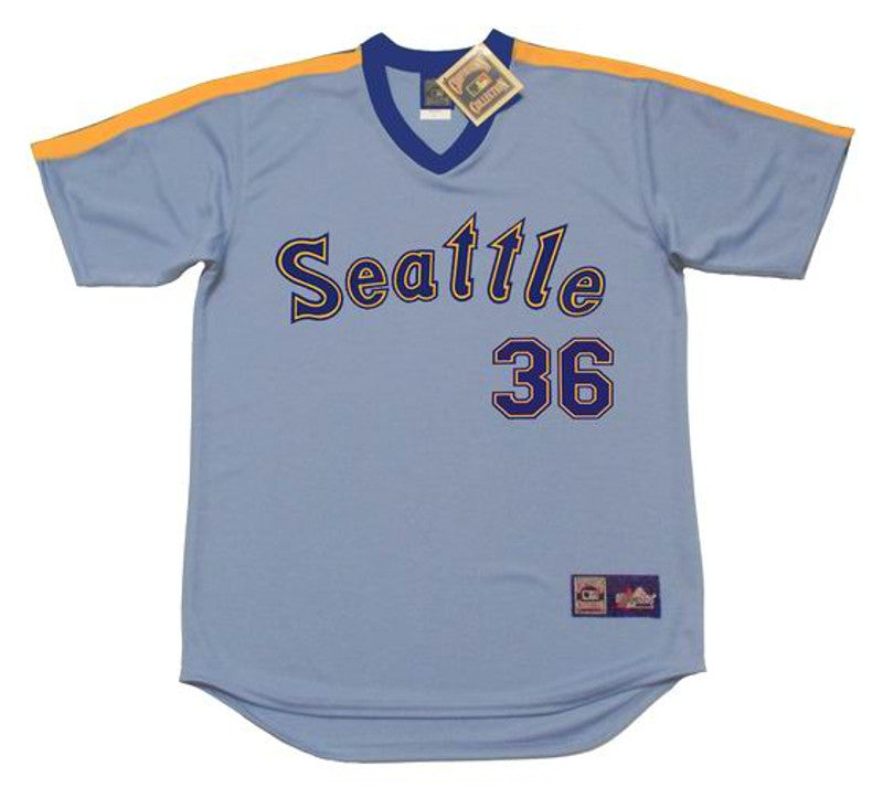 Gaylord Perry Seattle Mariners 1982 Cooperstown Away Baseball Stitched Jersey | CTJS1993