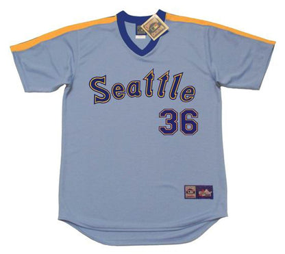 Gaylord Perry Seattle Mariners 1982 Cooperstown Away Baseball Stitched Jersey | CTJS1993
