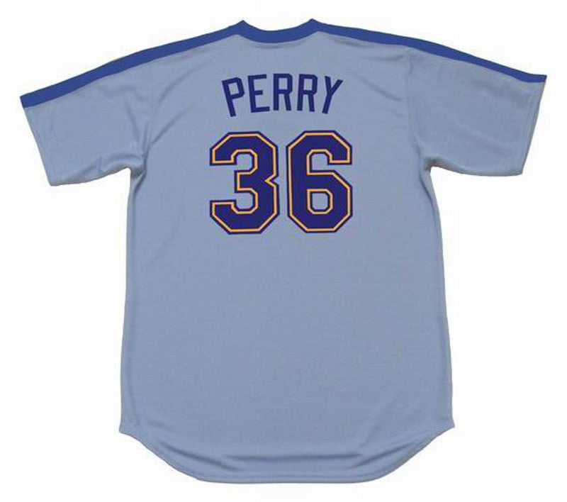 Gaylord Perry Seattle Mariners 1982 Cooperstown Away Baseball Stitched Jersey | CTJS1993