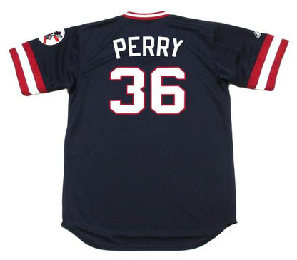 Gaylord Perry Cleveland Indians 1975 Cooperstown Throwback Away Stitched Jersey | CTJS2001