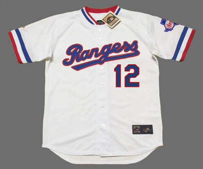 Geno Petralli Texas Rangers 1985 Home Throwback Baseball Stitched Jersey | CTJS1978