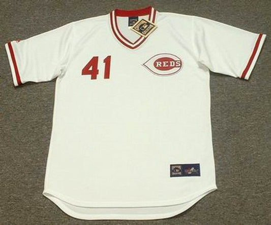 Lou Piniella Cincinnati Reds 1990 Cooperstown Home Baseball Stitched Jersey | CTJS1219