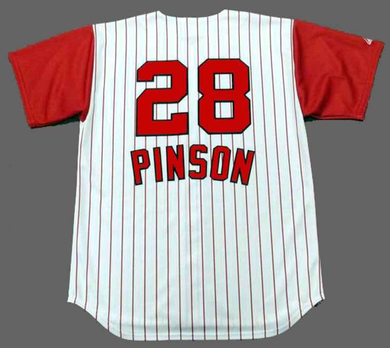 Vada Pinson Cincinnati Reds 1960S Throwback Home Baseball Stitched Jersey | CTJS0126