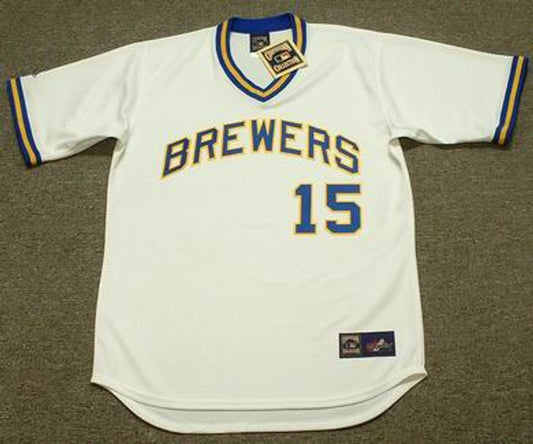 Cecil Cooper Milwaukee Brewers 1977 Home Throwback Baseball Stitched Jersey | CTJS2639