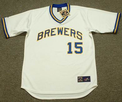 Darrell Porter Milwaukee Brewers 1975 Home Throwback Baseball Stitched Jersey | CTJS2428