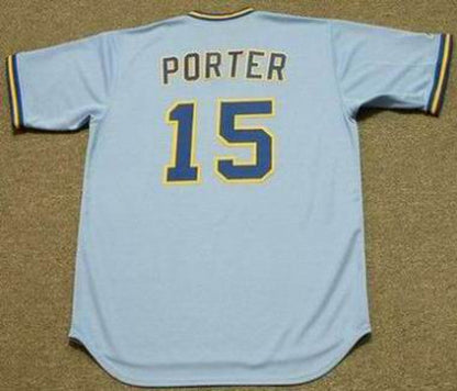 Darrell Porter Milwaukee Brewers 1975 Away Throwback Baseball Stitched Jersey | CTJS2429