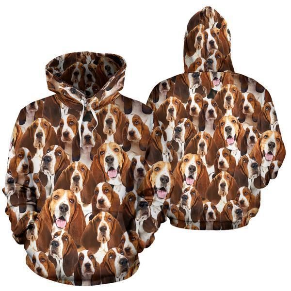 Basset Hound Unisex 3D Hoodie All Over Print