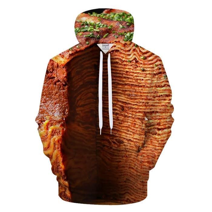 Layers Of Lasagna Pullover Unisex 3D Hoodie All Over Print