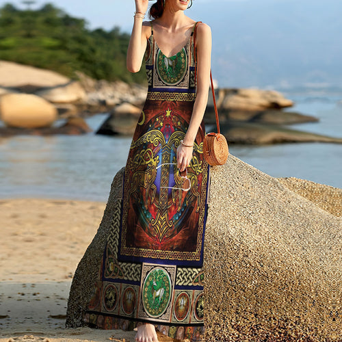 Celtic Sleeveless Maxi Dress | Women Summer Dress | Sundress