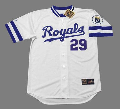 Dan Quisenberry Kansas City Royals 1985 Home Throwback Baseball Stitched Jersey | CTJS2445