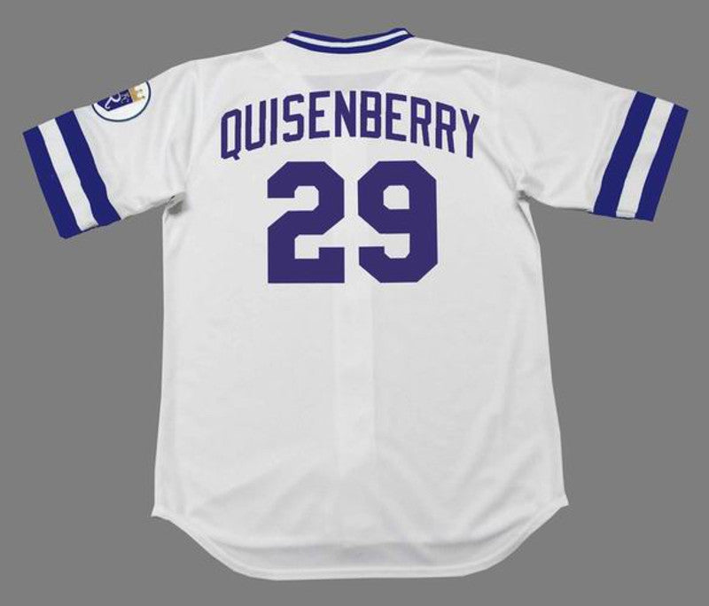 Dan Quisenberry Kansas City Royals 1985 Home Throwback Baseball Stitched Jersey | CTJS2445