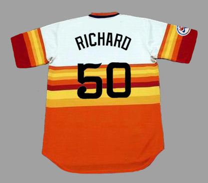 Jr Richard Houston Astros 1976 Cooperstown Home Baseball Stitched Jersey | CTJS1826