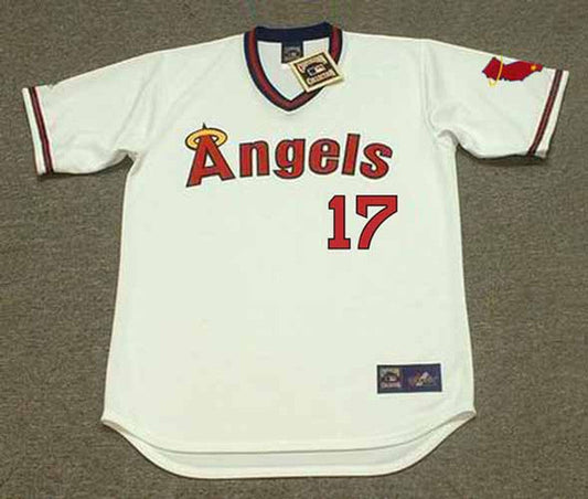Mickey Rivers California Angels 1975 Home Throwback Baseball Stitched Jersey | CTJS1100