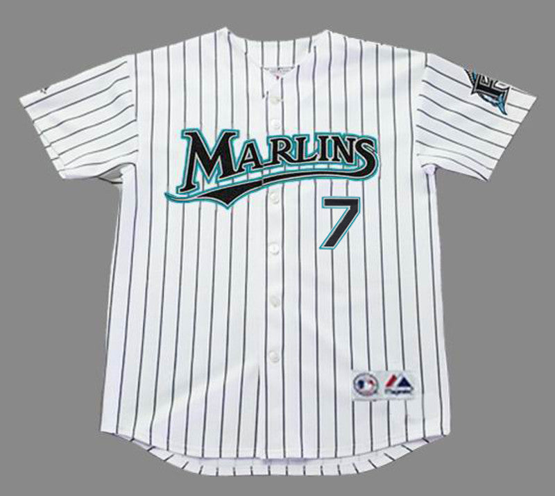 Ivan Rodriguez Florida Marlins 2003 Home Throwback Baseball Stitched Jersey | CTJS1835