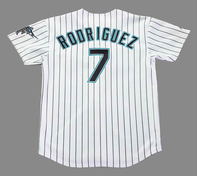 Ivan Rodriguez Florida Marlins 2003 Home Throwback Baseball Stitched Jersey | CTJS1835