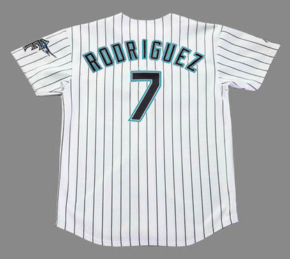 Ivan Rodriguez Florida Marlins 2003 Home Throwback Baseball Stitched Jersey | CTJS1835