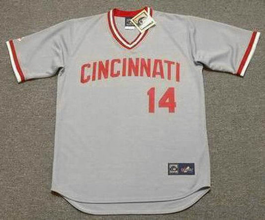 Pete Rose Cincinnati Reds 1975 Away Throwback Baseball Stitched Jersey | CTJS0823