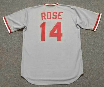 Pete Rose Cincinnati Reds 1975 Away Throwback Baseball Stitched Jersey | CTJS0823