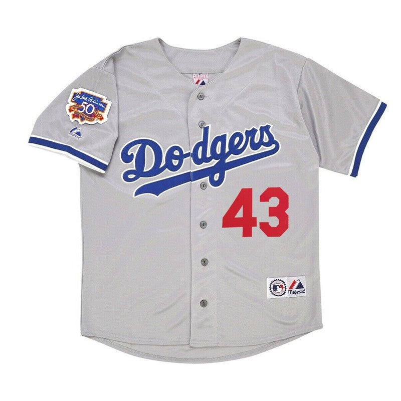 Raul Mondesi 1997 Los Angeles Dodgers Road Jersey W Jackie 50Th Patch S 3Xl | CTJS3240