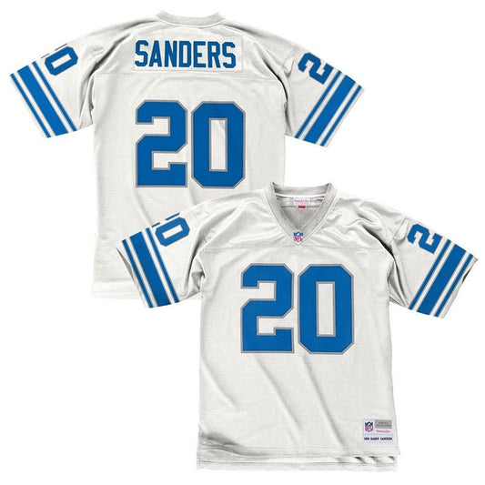 Barry Sanders 1996 Detroit Lions Road White Legacy Jersey | CTJS3307