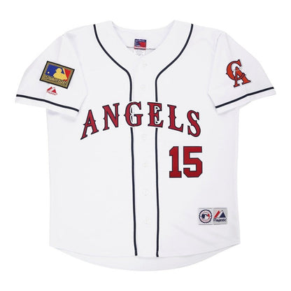 Tim Salmon 1994 California Angels Home White Jersey W 125Th Patch | CTJS3192