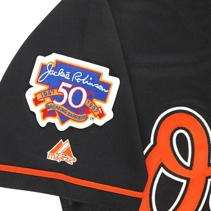 Roberto Alomar 1997 Baltimore Orioles Alt Black Jersey W Jackie 50Th Patch | CTJS3225