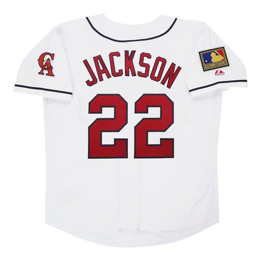 Bo Jackson 1994 California Angels Home White Jersey W 125Th Patch | CTJS3349