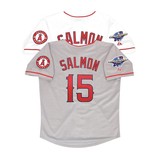 Tim Salmon 2002 Anaheim La Angels World Series Home Road Jersey | CTJS3387