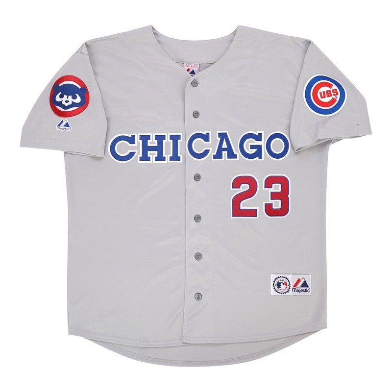 Ryne Sandberg 1993 Chicago Cubs Grey Road Jersey W Team Patch M 2Xl | CTJS3239