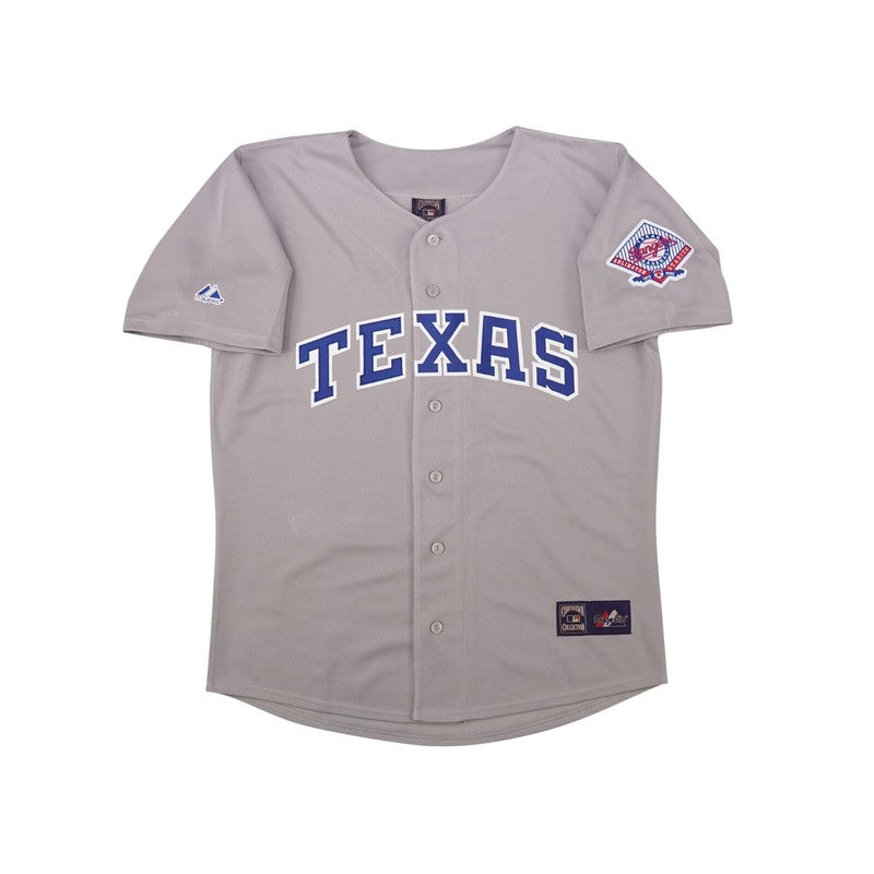 Texas Rangers 1993 Cooperstown Grey Road Jersey W Arlington Patch | CTJS3319
