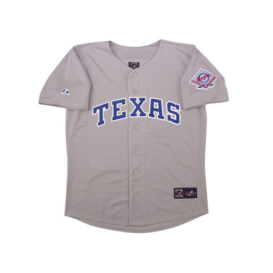 Texas Rangers 1993 Cooperstown Grey Road Jersey W Arlington Patch | CTJS3319
