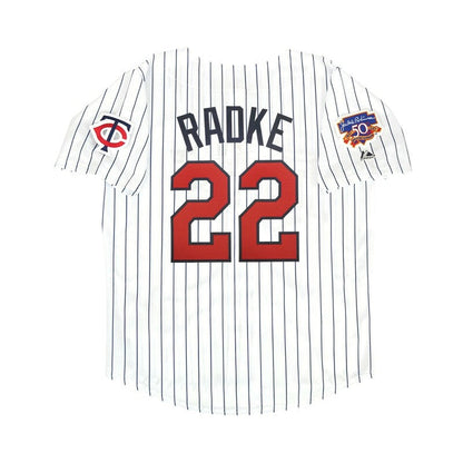 Brad Radke 1997 Minnesota Twins Homeroadalt Jackie 50Th Patch Jersey | CTJS3340