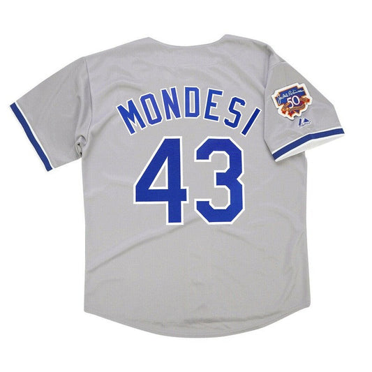 Raul Mondesi 1997 Los Angeles Dodgers Road Jersey W Jackie 50Th Patch S 3Xl | CTJS3240