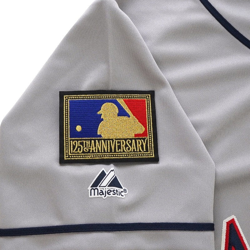 Tim Salmon 1994 California Angels Grey Road Jersey W 125Th Patch | CTJS3362