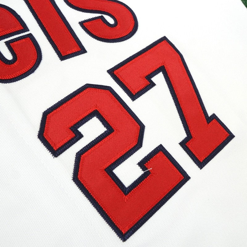 Mike Trout California Angels Cooperstown Home White Throwback Jersey | CTJS3358