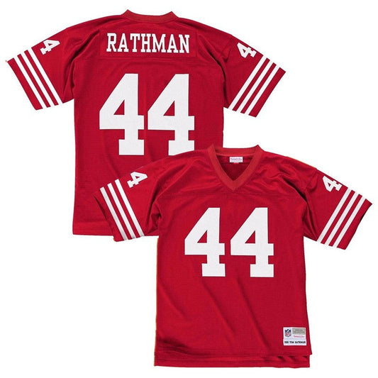 Tom Rathman 1990 San Francisco 49Ers Home Red Legacy Jersey Men | CTJS3293