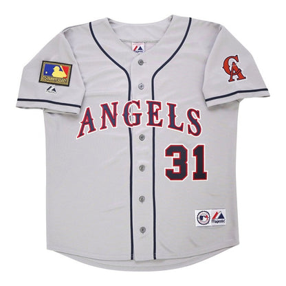 Chuck Finley 1994 California Angels Grey Road Jersey W 125Th Patch | CTJS3226