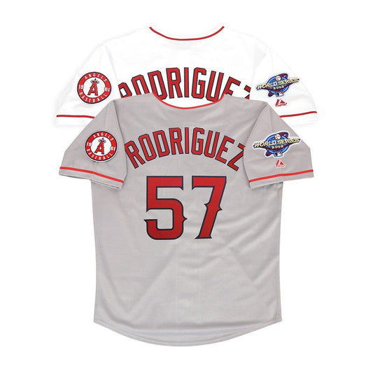 Francisco Rodriguez 2002 Anaheim La Angels World Series Home Road Jersey | CTJS3209