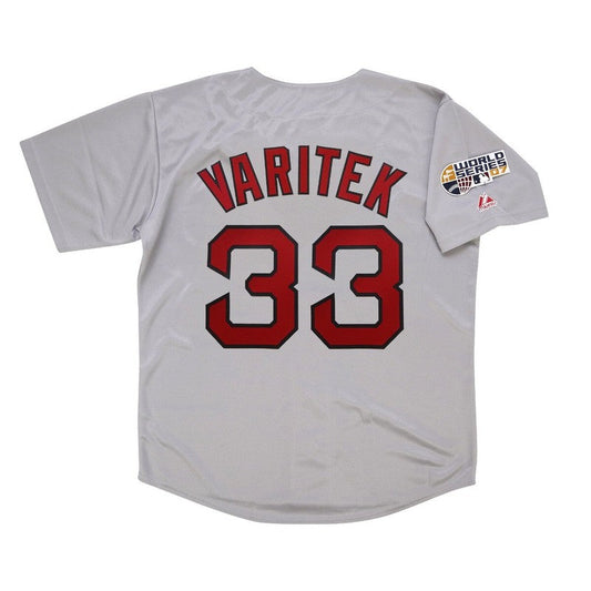 Jason Varitek 2007 Boston Red Sox Grey Road World Series Jersey M 2Xl | CTJS3335