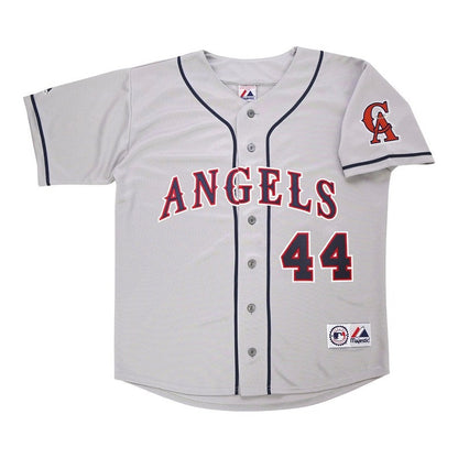 Reggie Jackson California Angels Grey Road Throwback Jersey W Team Patch | CTJS3149