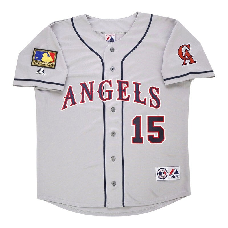 Tim Salmon 1994 California Angels Grey Road Jersey W 125Th Patch | CTJS3362