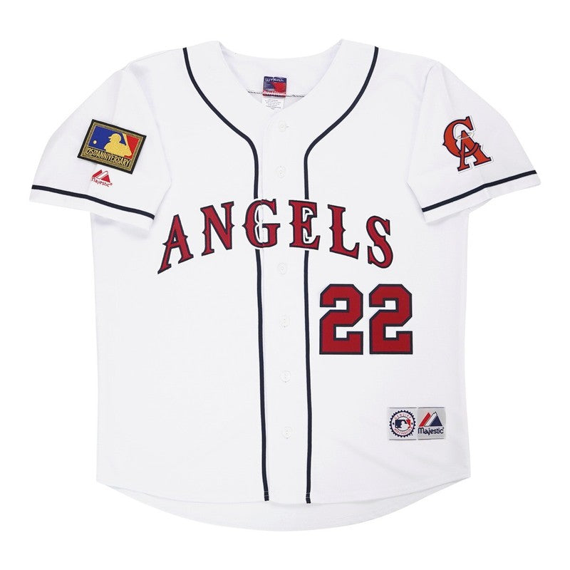 Bo Jackson 1994 California Angels Home White Jersey W 125Th Patch | CTJS3349