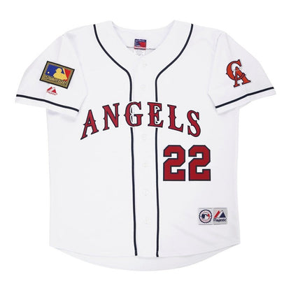 Bo Jackson 1994 California Angels Home White Jersey W 125Th Patch | CTJS3349