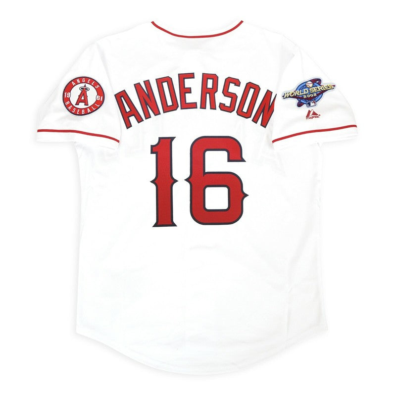Garret Anderson 2002 Anaheim La Angels World Series Home Road Jersey | CTJS3238