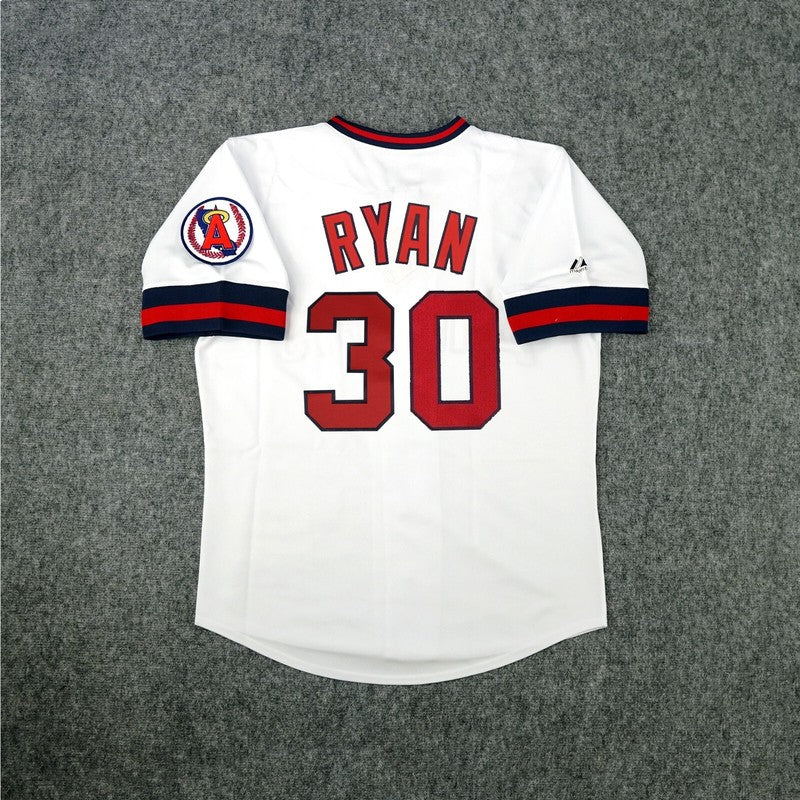 Nolan Ryan California Angels Cooperstown Home White Throwback Jersey | CTJS3416