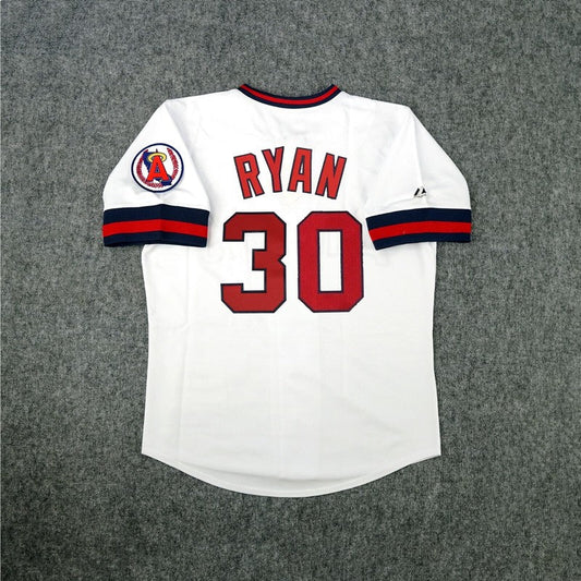 Nolan Ryan California Angels Cooperstown Home White Throwback Jersey | CTJS3416