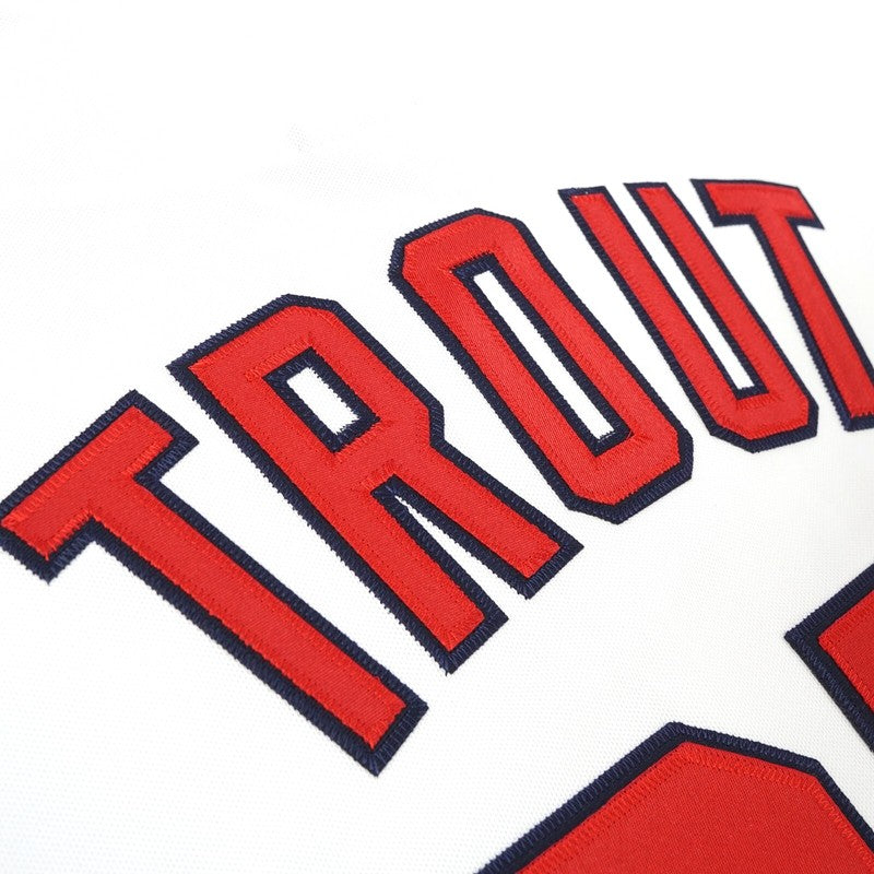 Mike Trout California Angels Cooperstown Home White Throwback Jersey | CTJS3358
