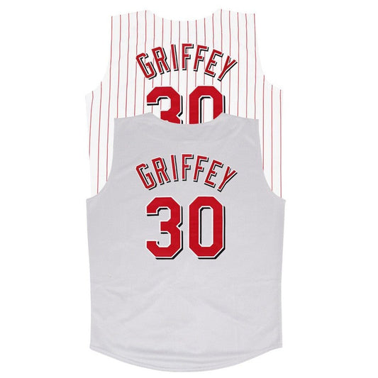Ken Griffey Jr 2000 Cincinnati Reds Home Grey Vest Jersey M 2Xl | CTJS3204